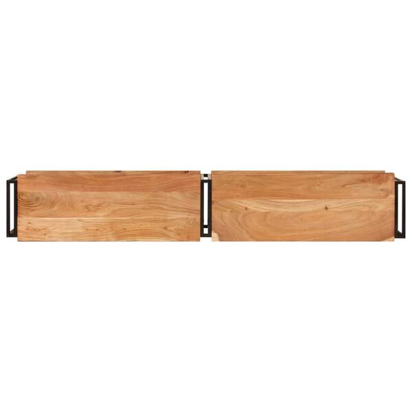 vidaXL Meuble TV 180x30x40 cm bois d'acacia massif