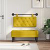 vidaXL T&ecirc;te de lit suspendue Jaune 90 x 55 x 7 cm Velours