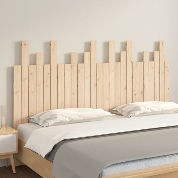 vidaXL T&ecirc;te de lit murale 159,5x3x80 cm Bois massif de pin