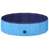 vidaXL Piscine de nage pliable pour chien Bleu 80 x 80 x 20 cm PVC