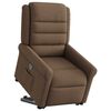 vidaXL Fauteuil inclinable Marron Tissu
