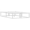 vidaXL Cadre de lit sans matelas blanc 120x200 cm m&eacute;tal