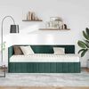 vidaXL Cadre de lit d'angle avec matelas 2 pcs Vert Velours