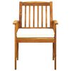 vidaXL Ensemble &agrave; manger de jardin 5 pcs avec coussins Acacia solide