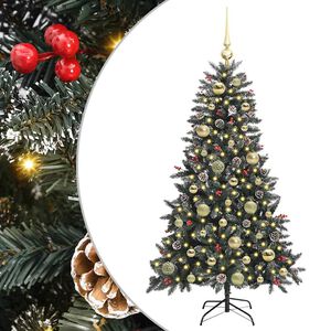 vidaXL Sapin de No&euml;l artificiel Vert 120 cm PVC, plastique et acier