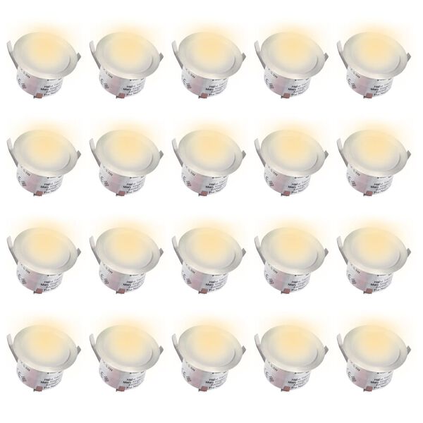 vidaXL Lampes de sol à LED 20 pcs blanc chaud