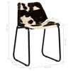 vidaXL Chaises &agrave; manger lot de 2 cuir v&eacute;ritable de ch&egrave;vre