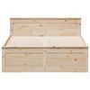 vidaXL Cadre de lit sans matelas avec tête de lit 140x190cm pin massif