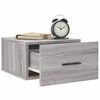 vidaXL Table de chevet murale sonoma gris 35x35x20 cm
