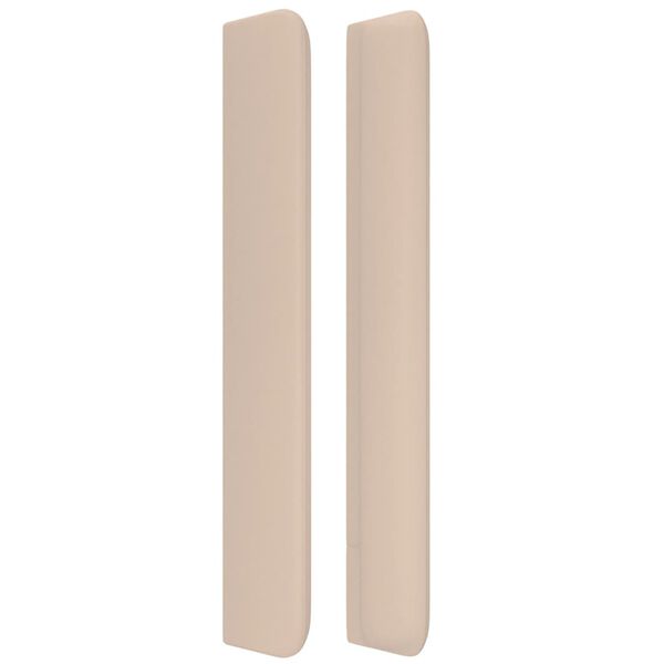 vidaXL T&ecirc;te de lit avec oreilles Cappuccino 163x16x118/128 cm