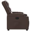 vidaXL Fauteuil inclinable Marron Similicuir