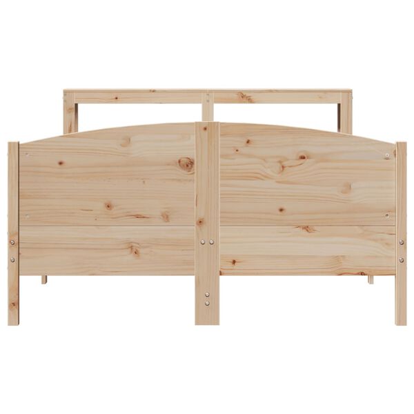 vidaXL Cadre de lit sans matelas 150x200 cm bois de pin massif