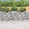 vidaXL Panier de gabions arqué 200x30x100/120 cm Fer galvanisé