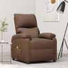 vidaXL Fauteuil de massage Marron Tissu