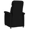 vidaXL Fauteuil électrique de massage Noir Similicuir daim