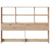 vidaXL Tête de lit avec rangement 140 cm bois massif de pin