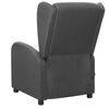 vidaXL Fauteuil de massage inclinable Gris fonc&eacute; Tissu