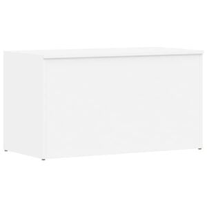 vidaXL Coffre de rangement Blanc 84x42x46 cm Bois d'ing&eacute;nierie