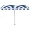 vidaXL Auvent &eacute;lectrique 4 x 3,5 m Blanc 100 % polyester