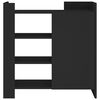 vidaXL Buffet noir 73,5x35x75 cm bois d'ing&eacute;nierie