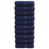 vidaXL Serviettes d'invit&eacute; de qualit&eacute; sup. SOLUND 10 pcs bleu marine