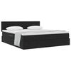 vidaXL Lit de Rangement avec matelas Noir 180 x 200 cm Velours