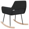 vidaXL Chaise &agrave; bascule Noir Tissu