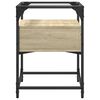 vidaXL Table de chevet ch&ecirc;ne sonoma 40x40x55 cm bois d&rsquo;ing&eacute;nierie