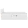 vidaXL Lit avec rangement et matelas Blanc pur 140 x 190 cm