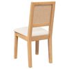 vidaXL Chaises à manger coussins 2 pcs bois massif caoutchouc