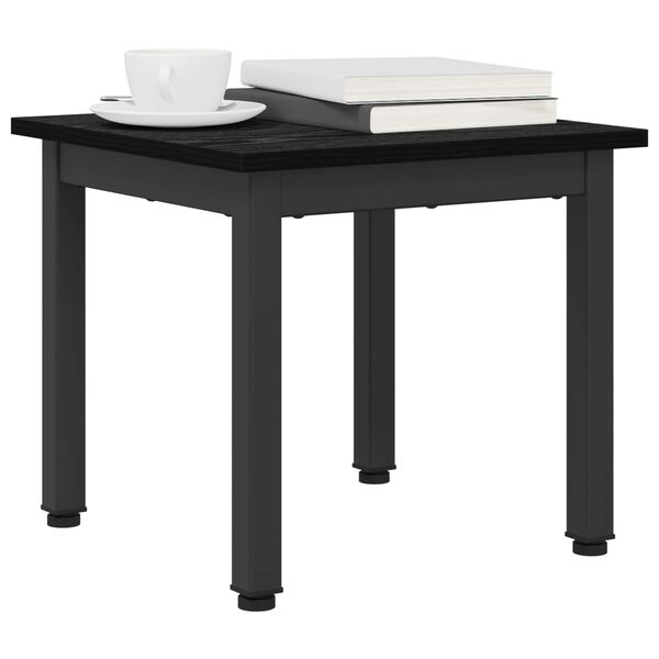 vidaXL Table basse Ch&ecirc;ne noir 40 x 40 x 36 cm Bois d'ing&eacute;nierie