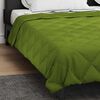 vidaXL Duvet d'&eacute;t&eacute; simple Vert 240 x 200 cm Microfibre