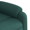 vidaXL Fauteuil inclinable vert fonc&eacute; tissu