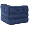 vidaXL Canapé d'angle modulable Indigo 70 x 70 x 56 cm tissu