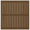 vidaXL T&ecirc;te de lit murale Marron miel 108x3x110 cm Bois massif de pin