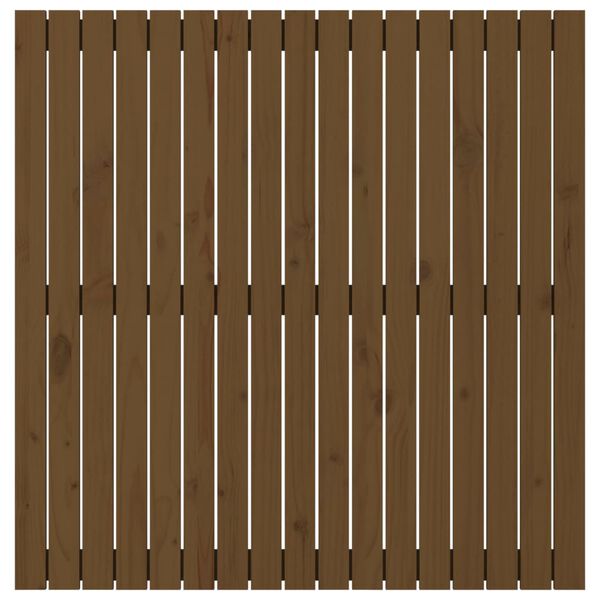 vidaXL T&ecirc;te de lit murale Marron miel 108x3x110 cm Bois massif de pin