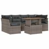 vidaXL Ensemble de canap&eacute; de jardin 7 pc 6-Nombre de places Gris