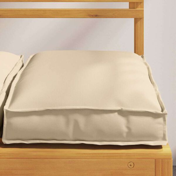 vidaXL Coussin 4 pcs Beige 40 x 40 x 8 cm Tissu Oxford