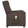 vidaXL Fauteuil de massage Marron Tissu