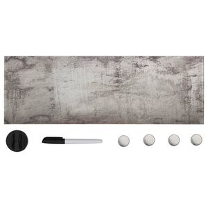 vidaXL Tableau noir magn&eacute;tique mural Verre 60x20 cm