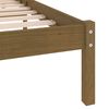 vidaXL Cadre de lit sans matelas marron miel bois massif 200x200 cm