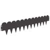 vidaXL Bordure de Pelouse 20 pc 103 x 20 cm Acier Noir