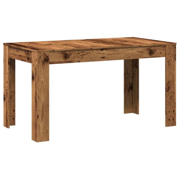 vidaXL Table &agrave; manger vieux bois 140x74,5x76 cm bois d'ing&eacute;nierie