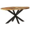 vidaXL Table de salle à manger 160x90x75cm Bois de récupération massif