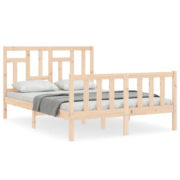 vidaXL Cadre de lit sans matelas 140x200 cm bois massif de pin