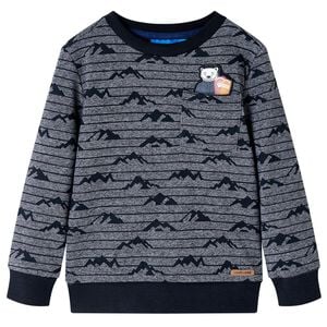 Sweatshirt pour enfants m&eacute;lange bleu marine 104