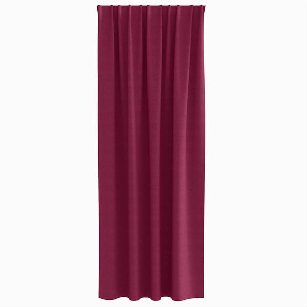 vidaXL Rideaux occultants avec anneaux 2 pcs Bordeaux 225 x 140 cm