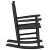 vidaXL Chaises &agrave; bascule enfants lot de 2 noir bois de peuplier massif