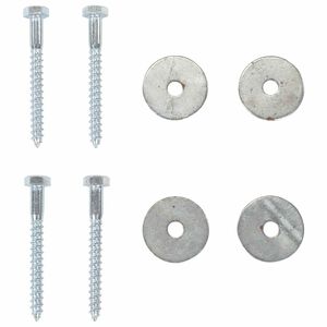 vidaXL Ancre de terre 4 pcs Argent&eacute; &Oslash;10 x 60 cm M&eacute;tal galvanis&eacute;