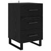 vidaXL Cabinet de chevet Ch&ecirc;ne noir 40 x 40 x 66 cm Bois d'ing&eacute;nierie